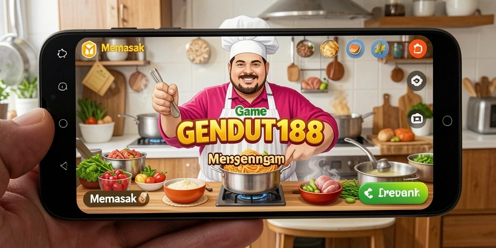 Antarmuka GENDUT188 menampilkan pengalaman memasak yang menarik.