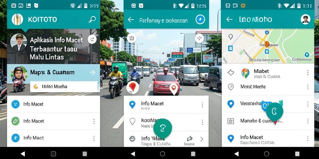 Tampilan antarmuka KOITOTO yang menampilkan data lalu lintas yang jelas.