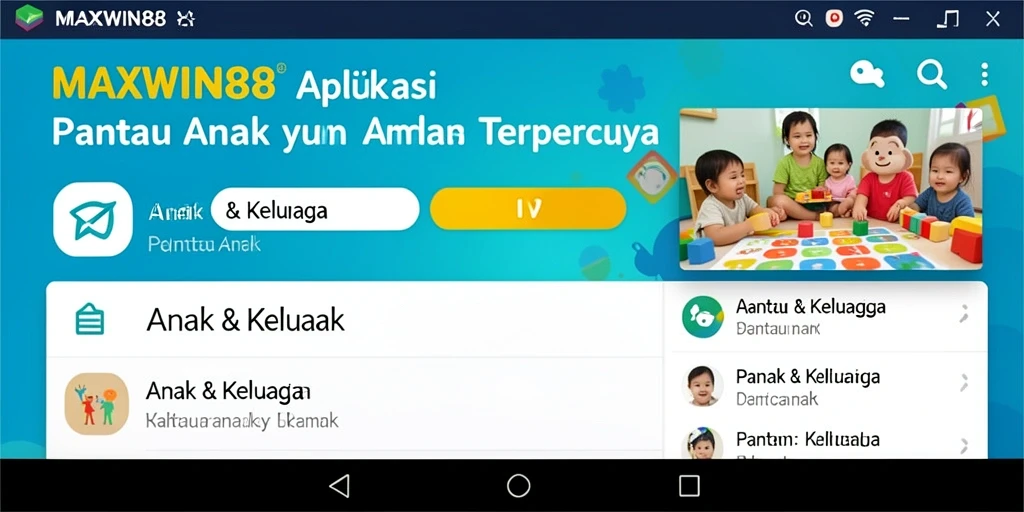 Antarmuka pengguna MAXWIN88 yang intuitif untuk pantau anak.